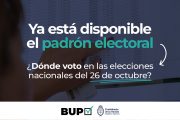 Dónde voto elecciones 2025: ya se puede consultar el padrón definitivo
