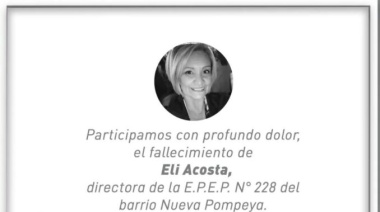 Tras la muerte de la docente Eli Acosta, la justicia interviene para determinar lo sucedido
