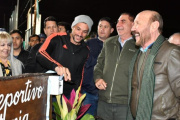 Insfrán y Jofré dejaron habilitada una plaza recreativa y el circuito recreativo de calistenia