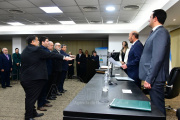 Insfrán tomó juramento a la nueva Constitución Provincial a las autoridades del Poder Ejecutivo